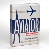 Aviator Pinochle Standard pokerio kortos (Mėlynos)
